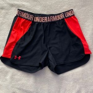 Black & Neon Underarmour Shorts